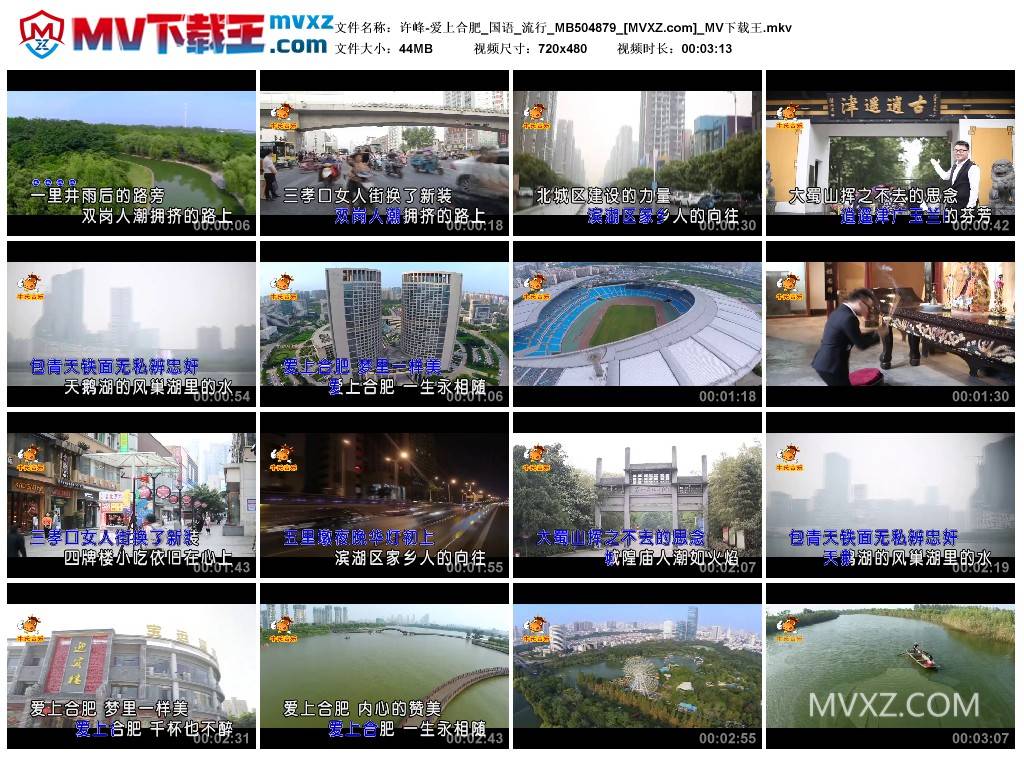 许峰-爱上合肥_国语_流行_MB504879